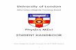 Physics MSci STUDENT HANDBOOK - Queen Mary University of ...