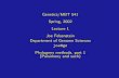 Genetics/MBT 541 Spring, 2002 Lecture 1 Joe Felsenstein ...
