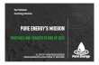 PURE ENERGY’S MISSION