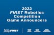FRC Game Announcer 2020 - FIRST