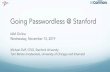 Going Passwordless @ Stanford - Internet2