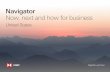 Navigator Now, next and how for business