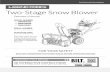 L33END FORCE. Two-Stage Snow Blower
