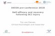 ISCOS pre-conference 2018 Self-efficacy and recovery ...
