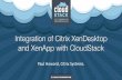 Integration of Citrix XenDesktop and XenApp with CloudStack