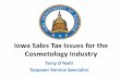 Iowa Sales Tax Issues for the Cosmetology Industry