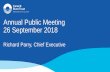 Annual Public Meeting 26 September 2018 - Canal & River Trust