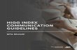 HIGG INDEX COMMUNICATION GUIDELINES - Apparel Coalition