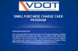 SMALL PURCHASE CHARGE CARD PROGRAM