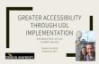 THROUGH UDL GREATER ACCESSIBILITY IMPLEMENTATION