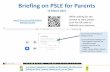 Briefing on PSLE for Parents - Ministry of Education