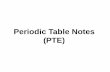 Periodic Table Notes (PTE) - Weebly