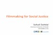 Filmmaking for Social Justice - Lebanese American University
