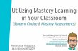 Utilizing Mastery Learning in Your Classroom