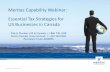 Meritas Capability Webinar: Essential Tax Strategies for ...