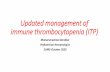 Updated management of immune thrombocytopenia (ITP)