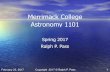 Merrimack College Astronomy 1101