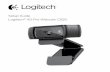 Logitech® HD Pro Webcam C920 Setup Guide