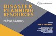 DISASTER PLANNING RESOURCES