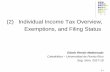 (2) Individual Income Tax Overview, Exemptions, and Filing ...