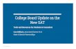 College Board Update on the New SAT - WACAC
