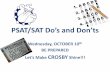 PSAT/SAT Do’s and Don’ts - waterbury.k12.ct.us