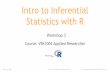 Intro to Inferential Statistics with R - GitHub Pages