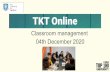 04th December 2020 Classroom management - Training Foundry
