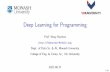 Deep Learning for Programming