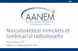 Musculoskeletal mimickers of lumbosacral radiculopathy