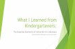 What I Learned from Kindergarteners - CORE