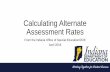 Calculating Alternate Assessment Rates