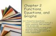 Chapter 2 Functions, Equations, and Graphs