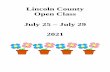Lincoln County Open Class July 25 July 29