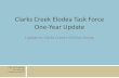 Clarks Creek Elodea Task Force One-Year Update