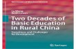 Two Decades of Basic Education in Rural China Transitions ...