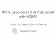 Write Dependency Disentanglement with HORAE