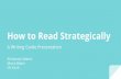 How to Read Strategically