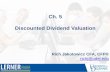 Discounted Dividend Valuation (Ch. 3)