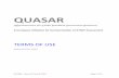Rules and Guidelines for the usage of QUASAR material