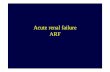 Acute renal failure ARF