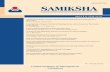 ISSN No. 0975-7708 SAMIKSHA