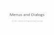 Menus and Dialogs - Brigham Young University