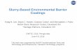 Slurry-Based Environmental Barrier Coatings Title - Arial 28pt