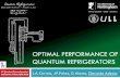 Optimal performance of quantum refrigerators