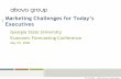 Marketing Challenges for Today’s Executives
