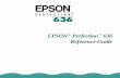 EPSON Perfection 636 Reference Guide