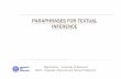 Paraphrases for Textual Inference for pdf