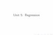 Unit 5: Regression - math.colgate.edu