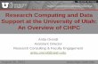 Research Computing and Data Support at the University of ...